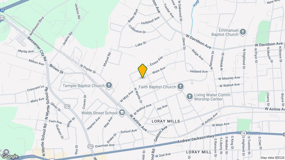 1409 Ware Ave Map and Location Details