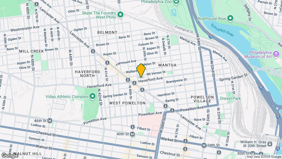 3925 Haverford Ave Map and Location Details
