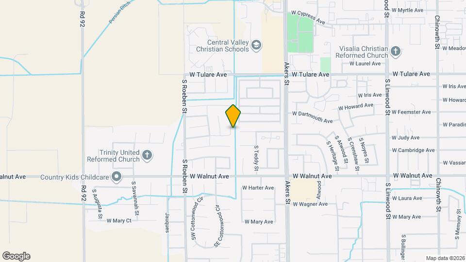 1622 S Peppertree Ct Map and Location Details