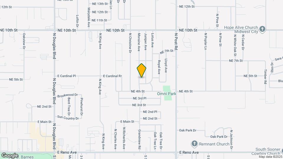 608 Moraine Ave Map and Location Details