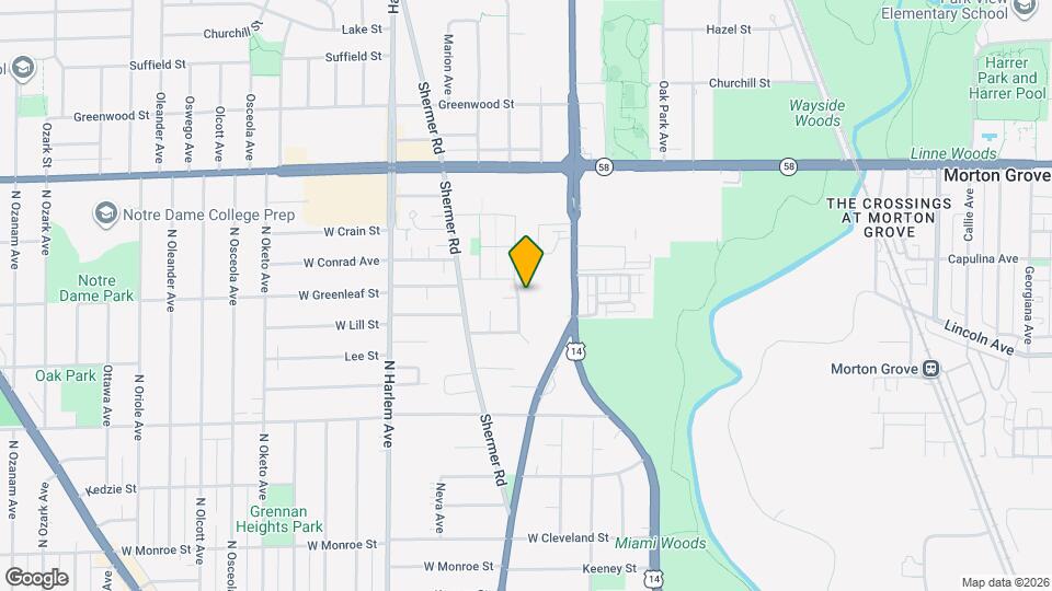 8557 N National Ave Map and Location Details