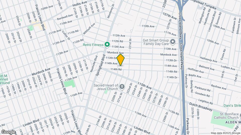 219-11 114th Rd Mapa y Detalles de la Ubicación