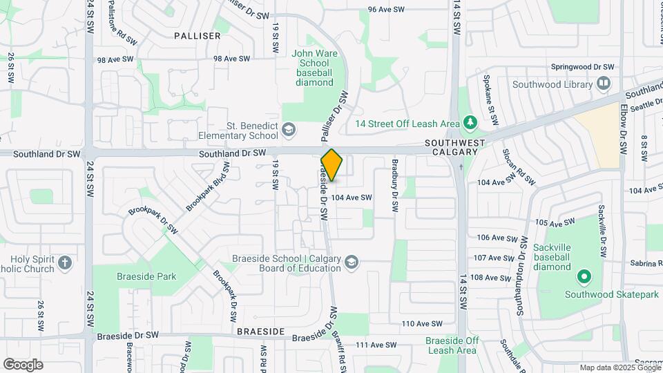 10412 Braeside Dr SW Map and Location Details
