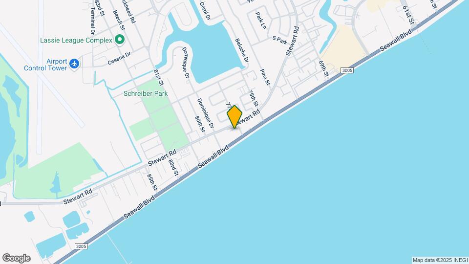 7700 Seawall Blvd Map and Location Details