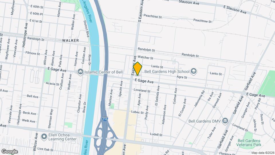 5723 Gage Ave Map and Location Details