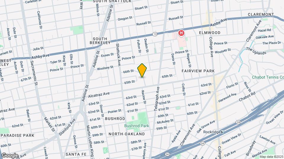 6501 Raymond St Map and Location Details
