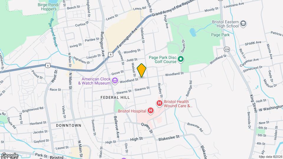 118 Woodland St, Unit 1st Mapa y Detalles de la Ubicación