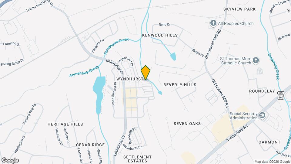 314 Northwynd Cir Map and Location Details