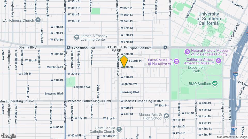 1256 W 39 St Map and Location Details