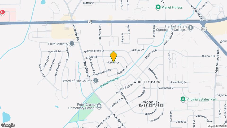 2716 Forsyth Ln Map and Location Details