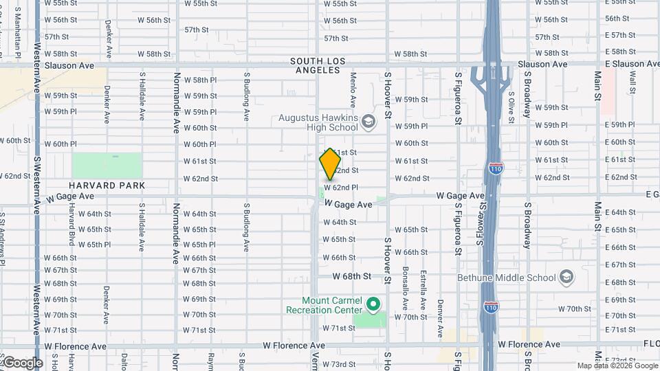949 1/2 W 62nd Pl Map and Location Details
