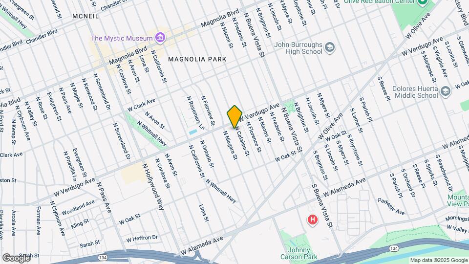 431 N Catalina St Map and Location Details