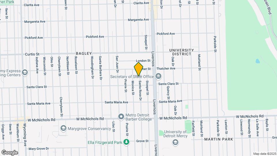 17551 Santa Rosa Dr Mapa y Detalles de la Ubicación