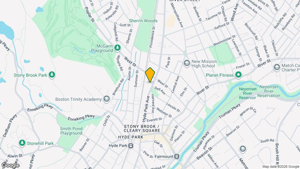 1127 Hyde Park Ave, Unit 2 Map and Location Details