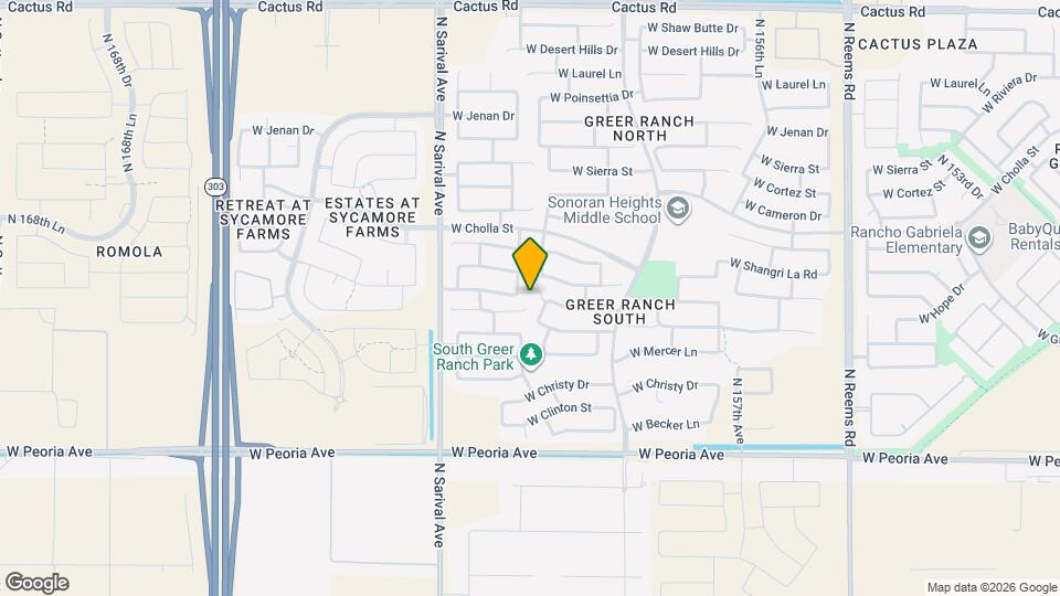 16134 W Hope Dr Mapa y Detalles de la Ubicación