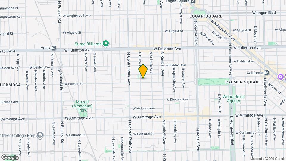 3530 W Palmer St Map and Location Details