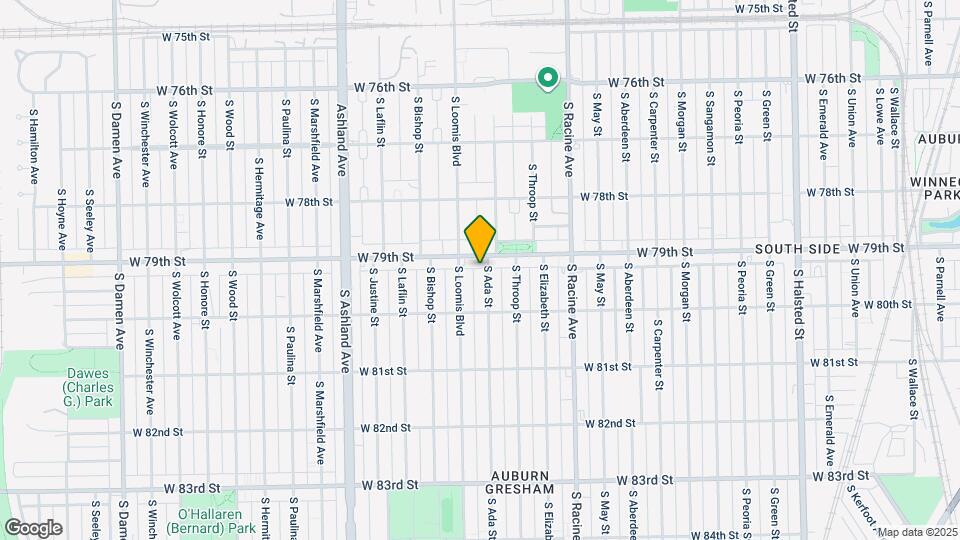 7912 S Ada St Map and Location Details