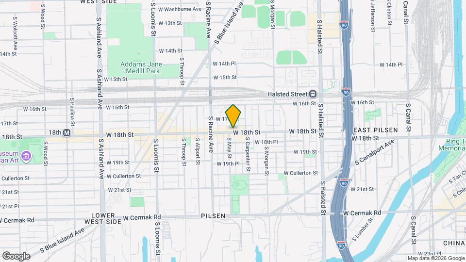 1131 W 18th St Map and Location Details