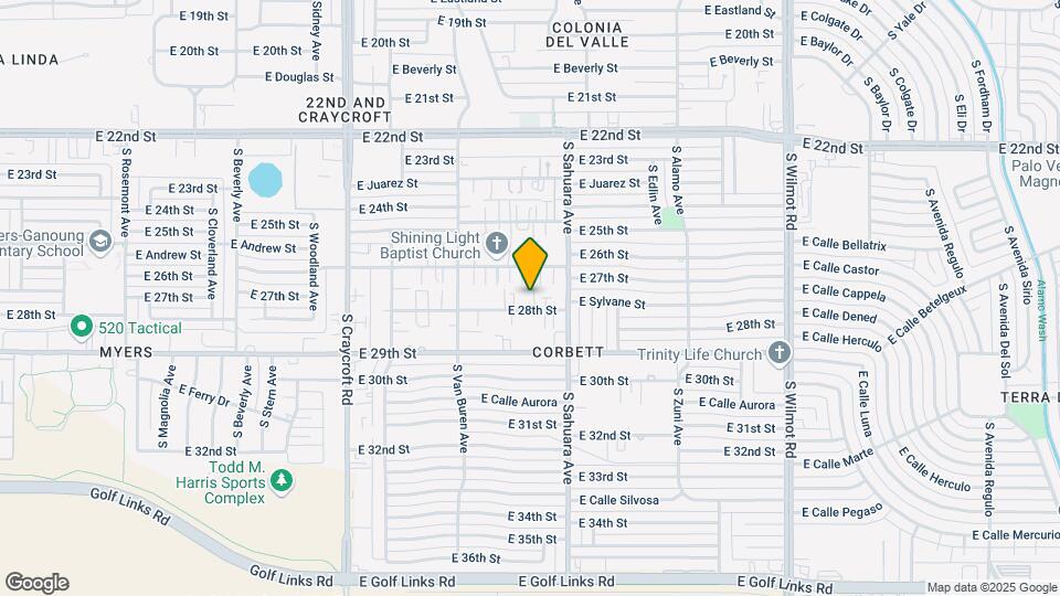 5815 E 28th St Map and Location Details