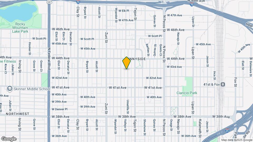 4243 Umatilla St Map and Location Details