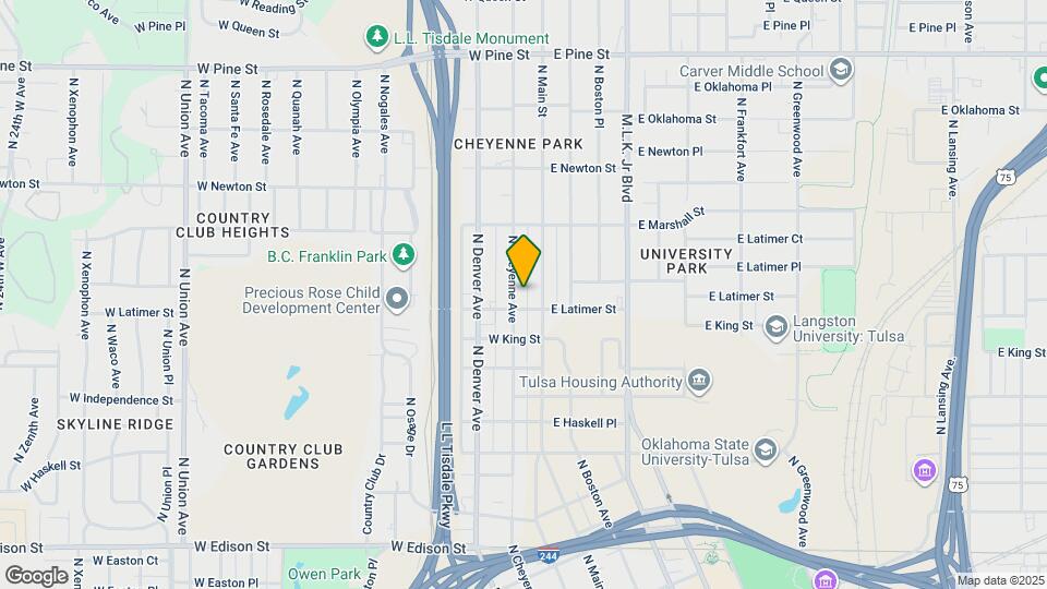1109 N Cheyenne Ave Map and Location Details