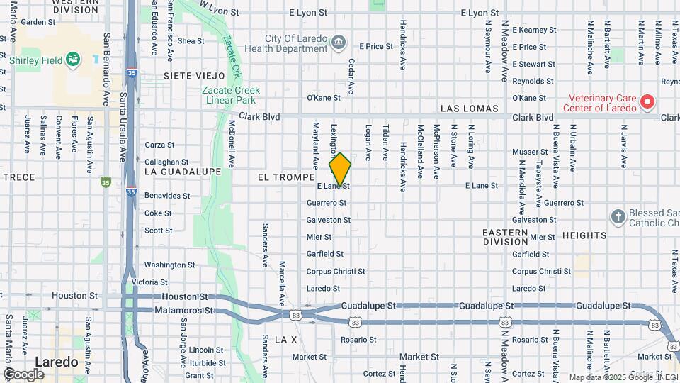 603 Lane St Map and Location Details