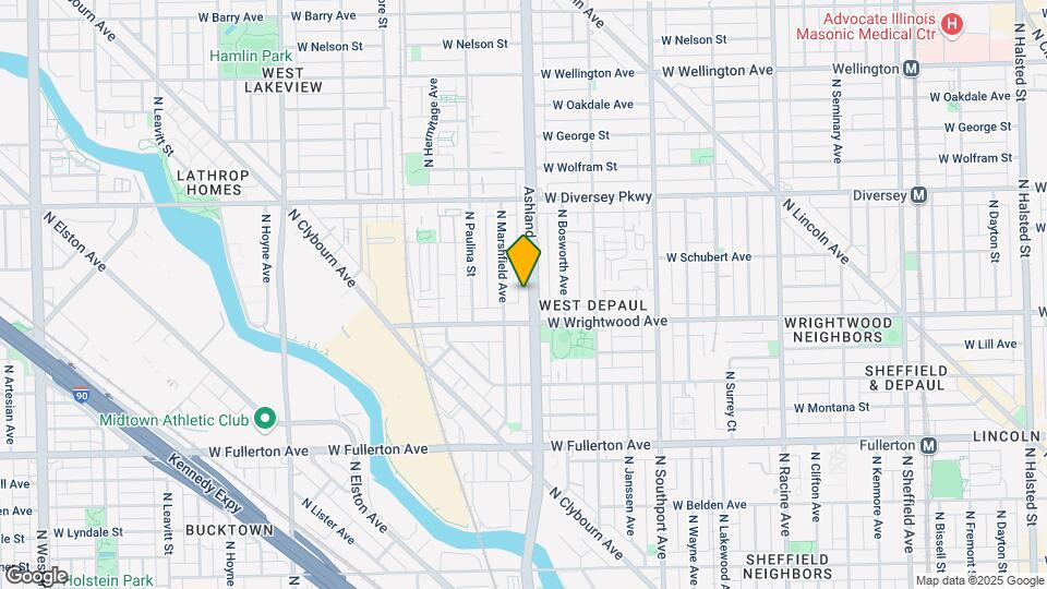 2626 N Ashland Ave Map and Location Details