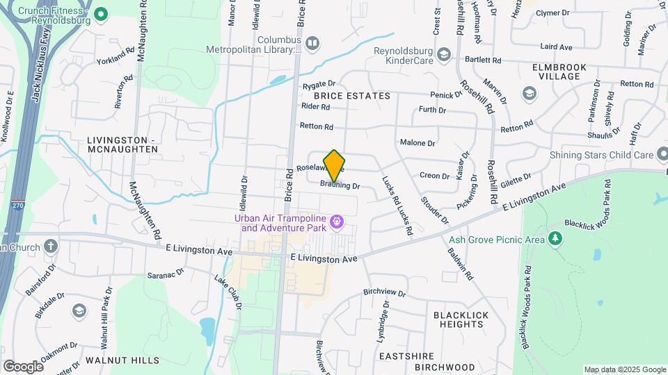 6311 Brauning Dr Map and Location Details