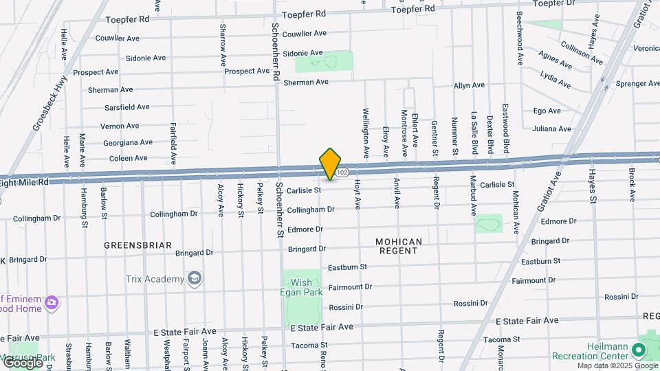 13831 Carlisle Dr Map and Location Details