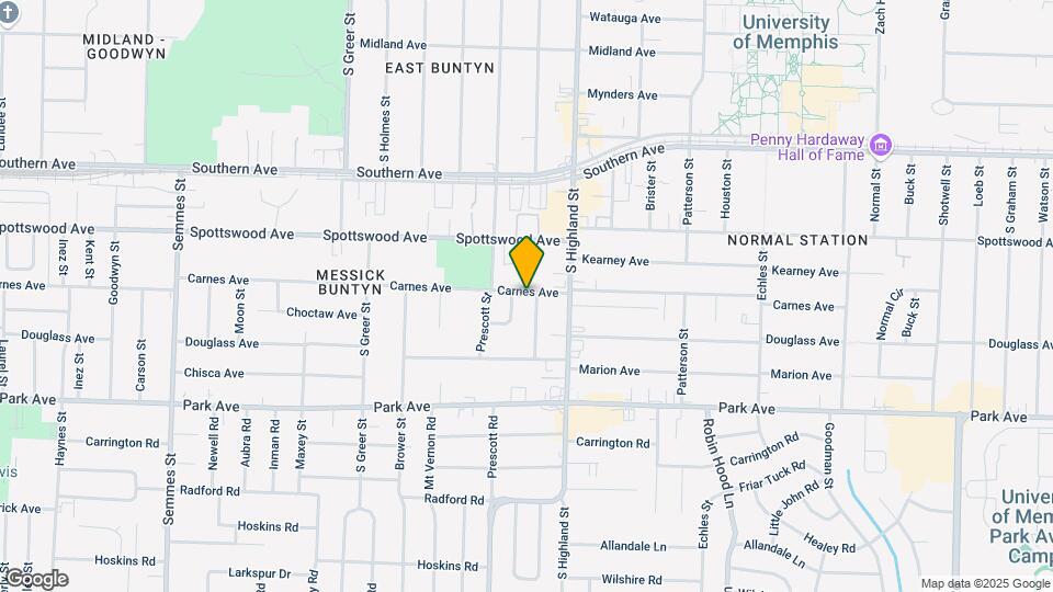 3445 Carnes Ave Map and Location Details