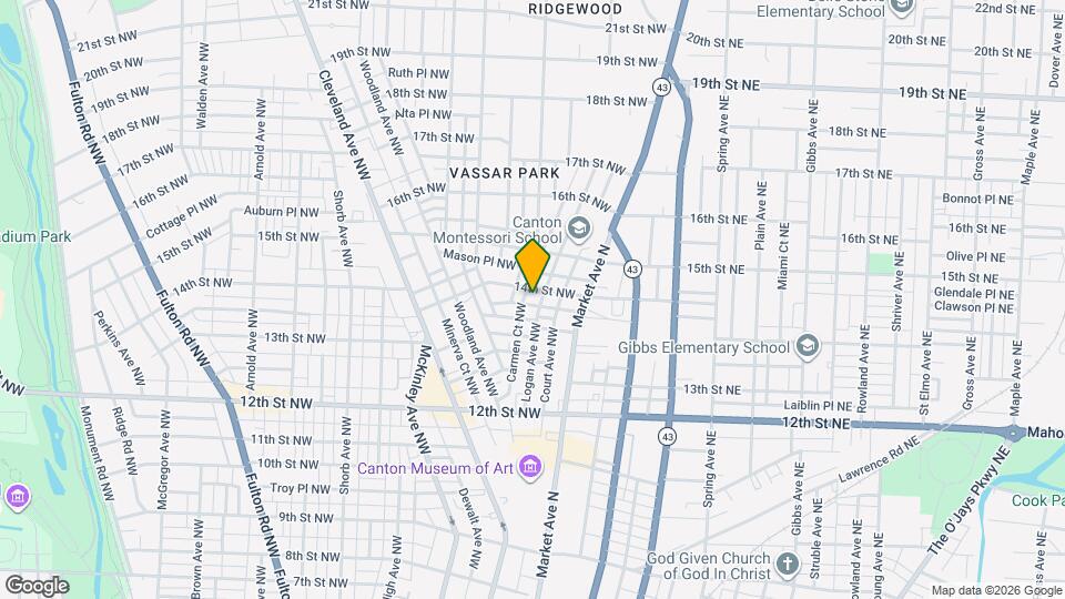 1351 Logan Ave NW Map and Location Details