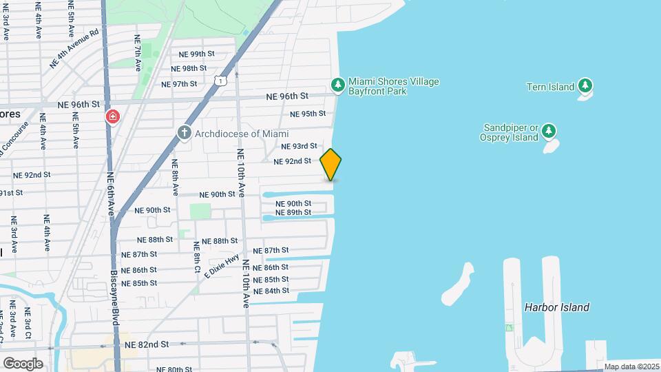 9101 N Bayshore Dr Map and Location Details