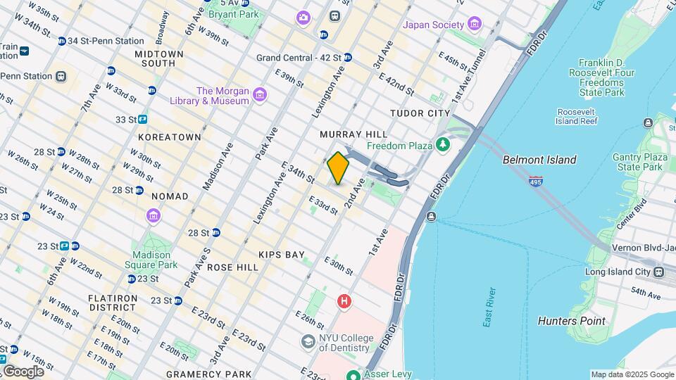 231 E 34th St Map and Location Details