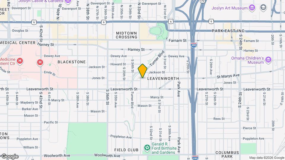 623 S 33rd St, Unit #1 Map and Location Details