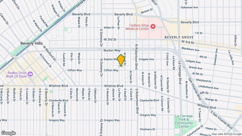 208 N La Peer Dr Map and Location Details