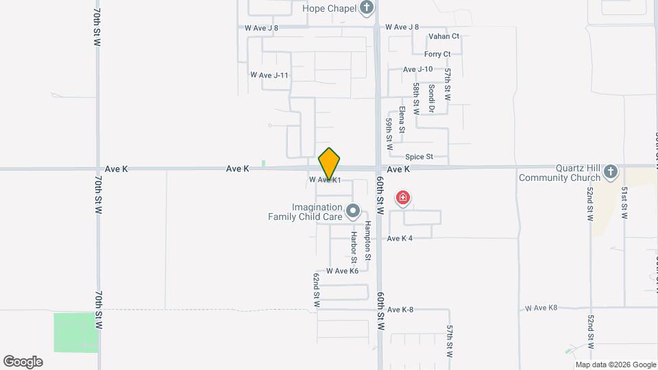 6126 W Ave K1 Map and Location Details