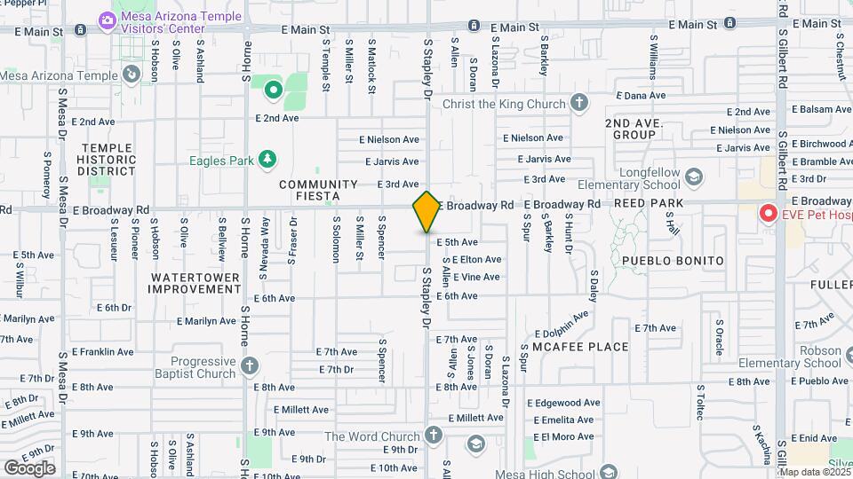 454 S Stapley Dr Map and Location Details