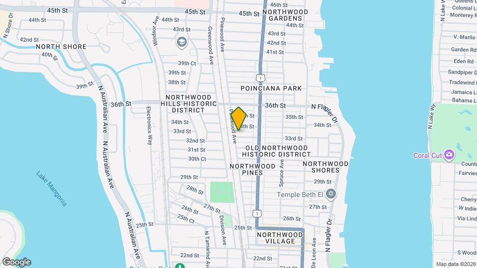 643 33rd St Map and Location Details