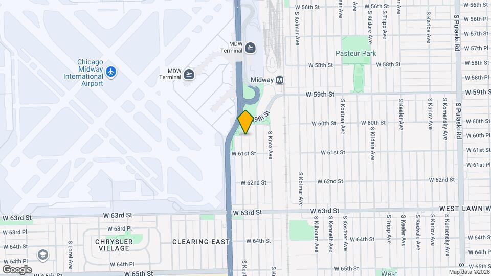 6029 S Keating Ave Map and Location Details