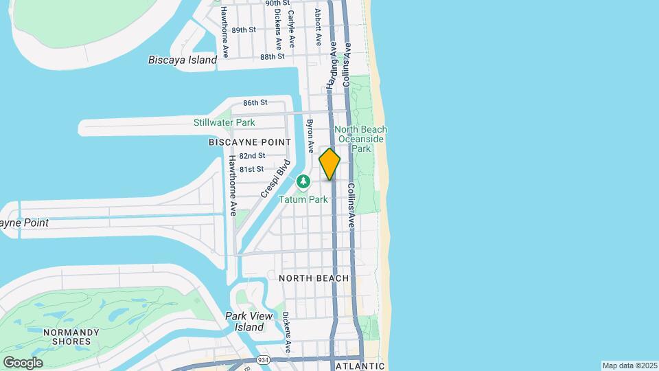 8036 Harding Ave Map and Location Details
