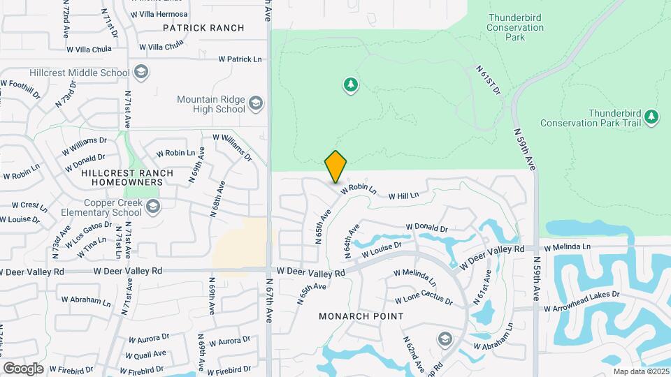 6520 W Robin Ln Map and Location Details