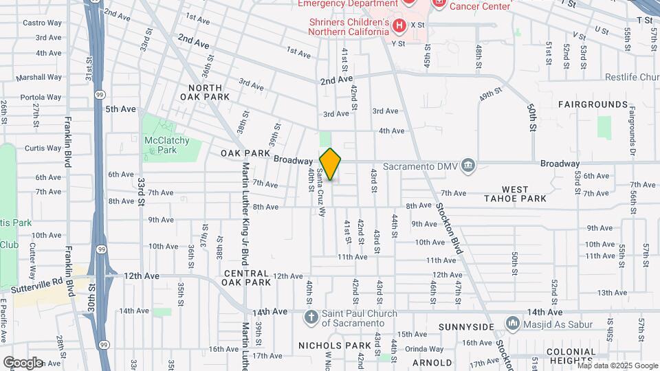 3124 San Jose Way Map and Location Details