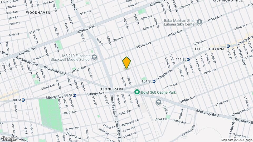 98-02-98103 103rd Ave, Unit 2 Mapa y Detalles de la Ubicación