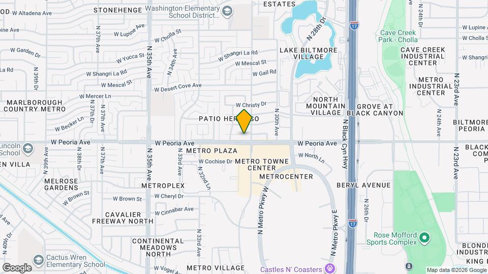 3115 W Becker Ln Map and Location Details