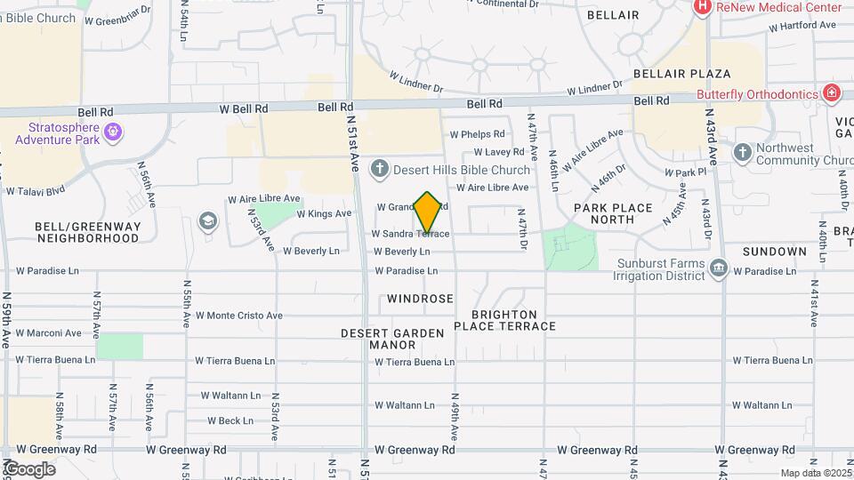 4933 W Sandra Terrace Map and Location Details