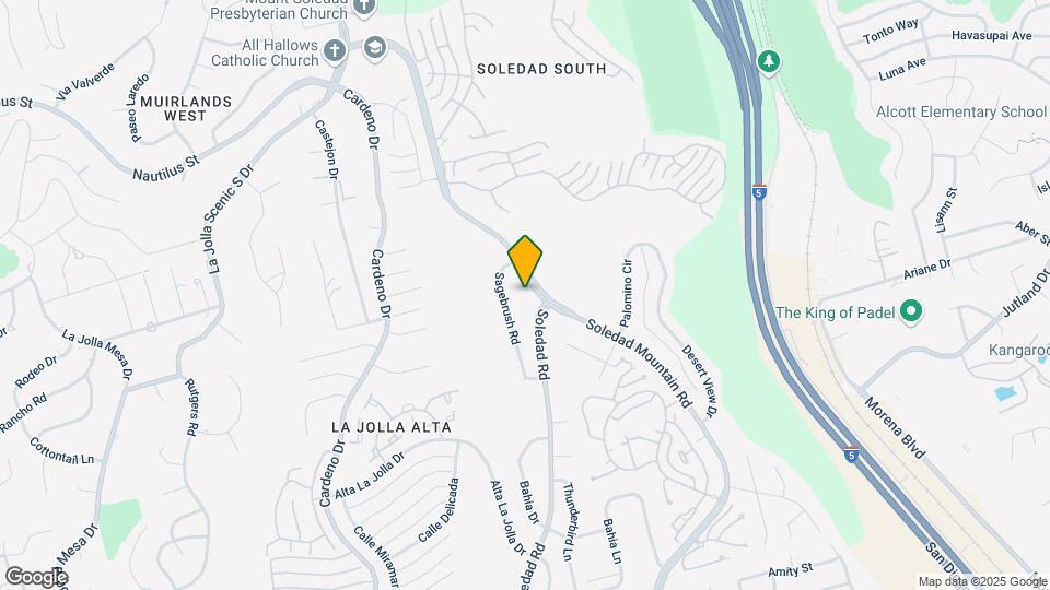 5932 Soledad Mountain Rd Map and Location Details