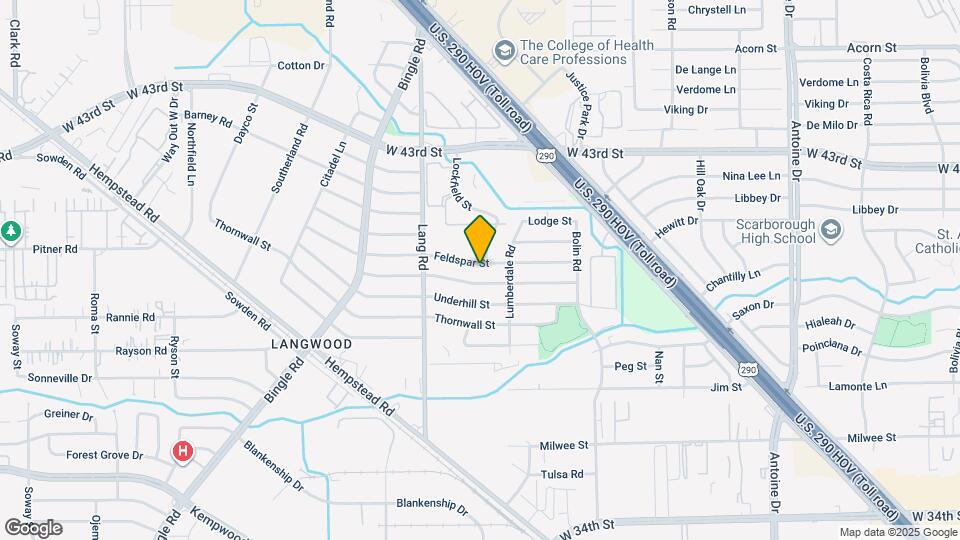 6427 Feldspar St Map and Location Details