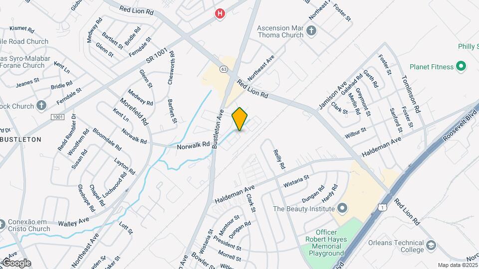 9921 Bustleton Ave Map and Location Details