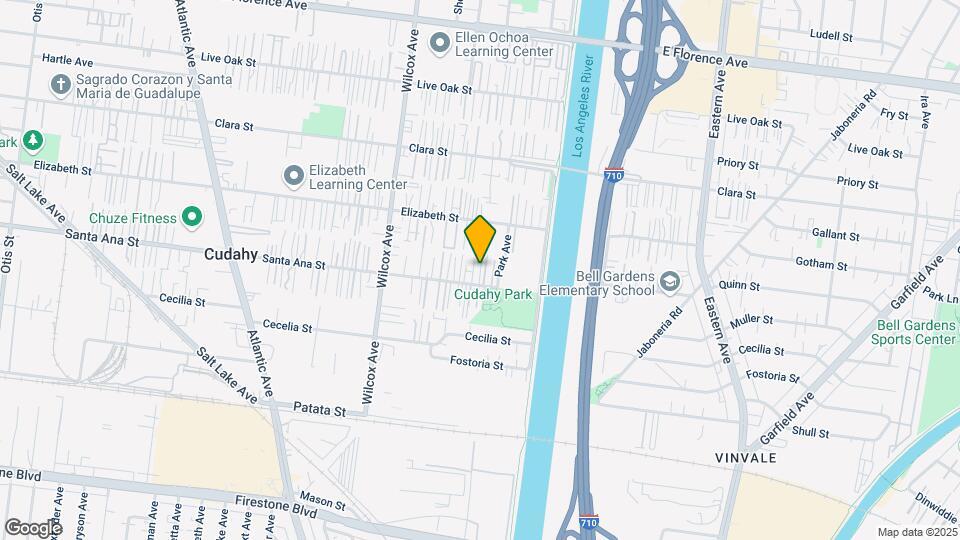 5207 Santa Ana St Map and Location Details