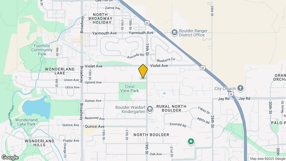 1885 Upland Ave Map and Location Details